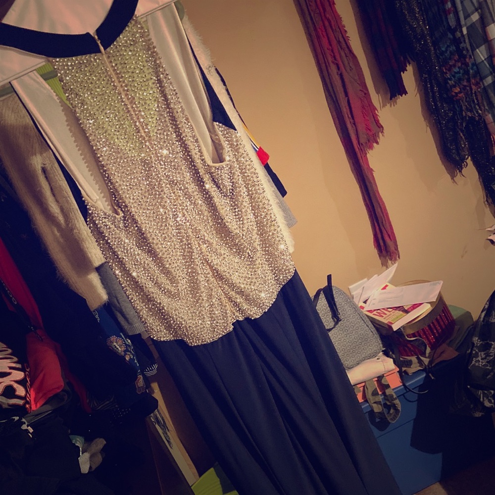 Long Navy Dress